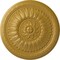 Ekena Millwork Temple Ceiling Medallion (Fits Canopies up to 9 1/4"), Hand-Painted Iridescent Gold, 24"OD x 1 5/8"P CM24TEIGS - alternate 1